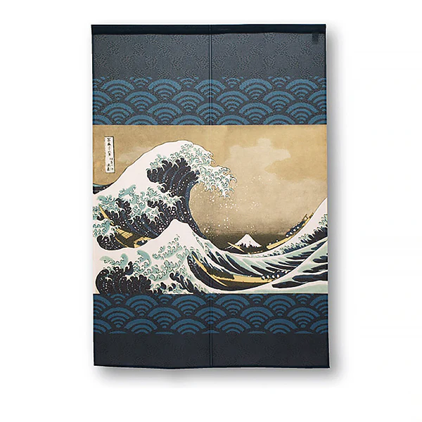 Noren La Grande Vague de Kanagawa, 85x120cm - Image 2