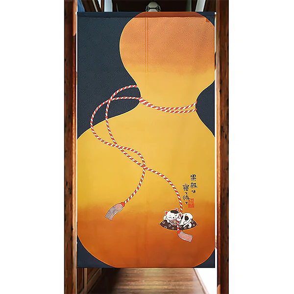 Noren Maneki Neko Good Fortunes, 85x150cm - Image 2