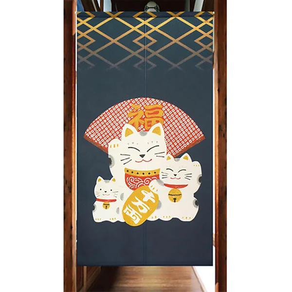 Noren Maneki neko - Trio, 85x150cm - Image 4
