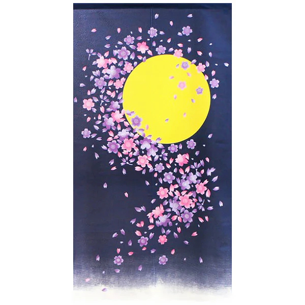 Noren Moonlight Cherry Blossom, 85x150cm