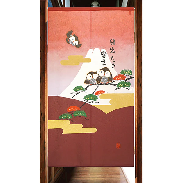 Noren Owl Fuji, 85x150cm