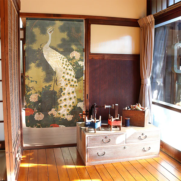 Noren Paon - Ito Jakuchu, 85x150cm - Image 2