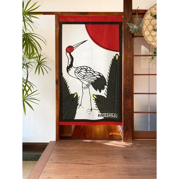 Noren Pins & Grues - Hanafuda, 85x150cm - Image 2