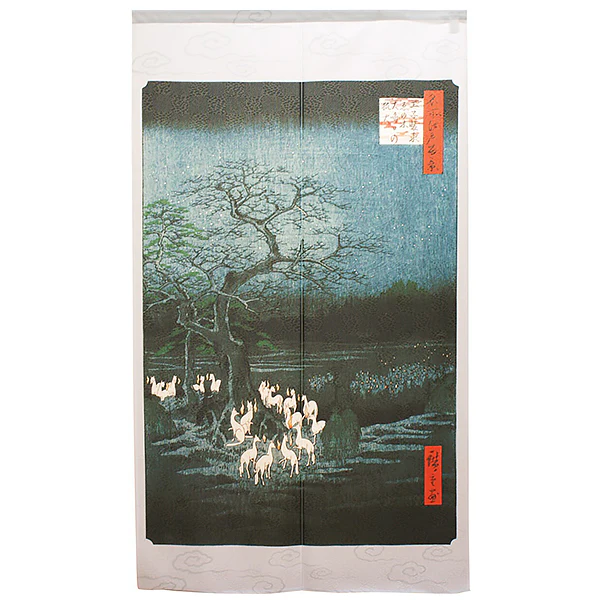 Noren Prince Costume Enoki Fox Fire on New Year's Eve - Hiroshige Utagawa - Image 2