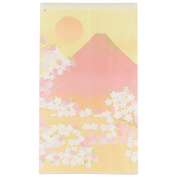 Noren Sakura Fuji - Orange, 85x150cm - Image 3