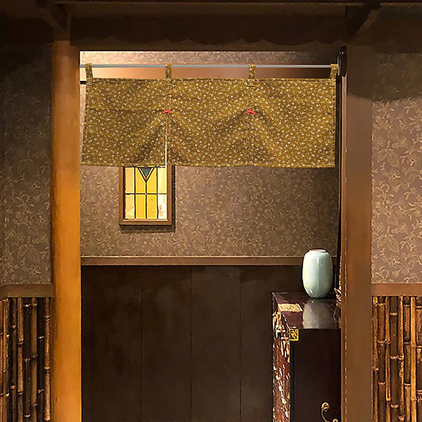 Noren Sakura Jaune Doré, 85x30cm