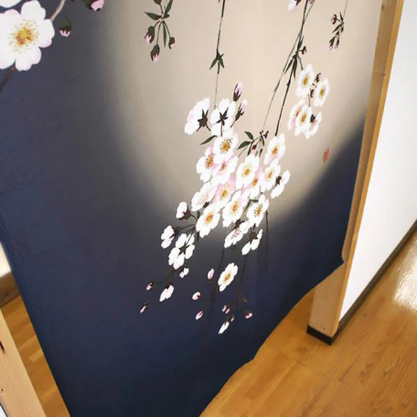 Noren Evening Sakura Moon, 85x150cm - Image 4
