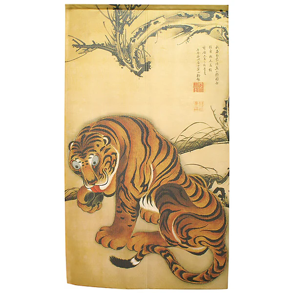 Noren Tiger - Ito Jakuchū, 85x150cm