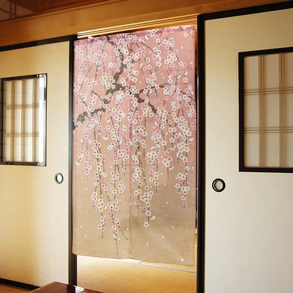 Noren Weeping Cherry Blossom, 85x150cm