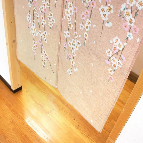 Noren Weeping Cherry Blossom, 85x150cm - Image 5