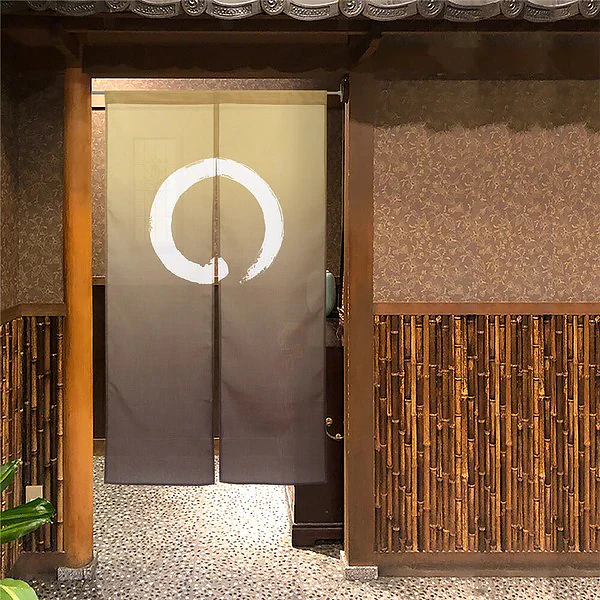 Noren Zen Réversible - Brown, 85x150cm