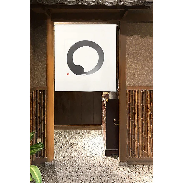 Noren Zen - Noir, 85x90cm (Ignifuge)