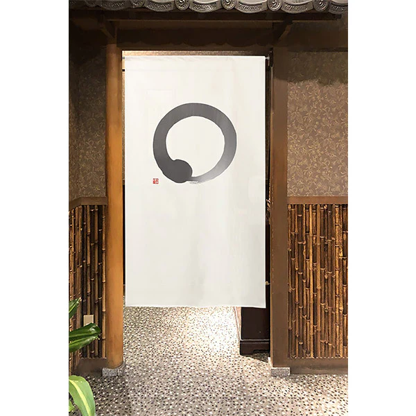 Noren Zen - Noir, 85x150cm (Ignifuge)