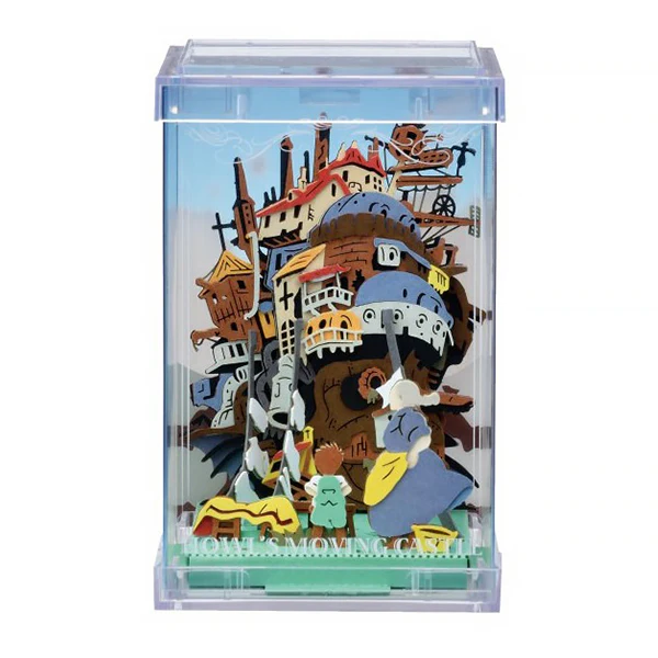 Paper Theater Cube Château Ambulant Laundry Day - Studio Ghibli