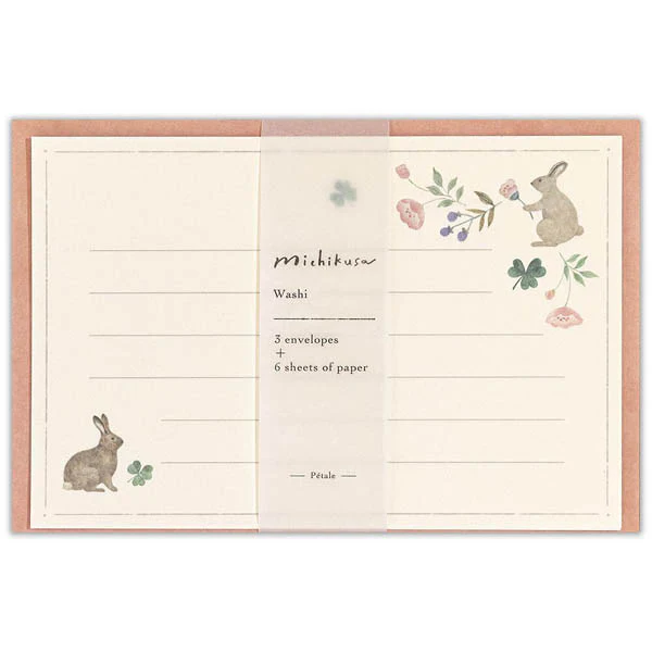Papier Lettre & Enveloppe Michikusa - Rabbit
