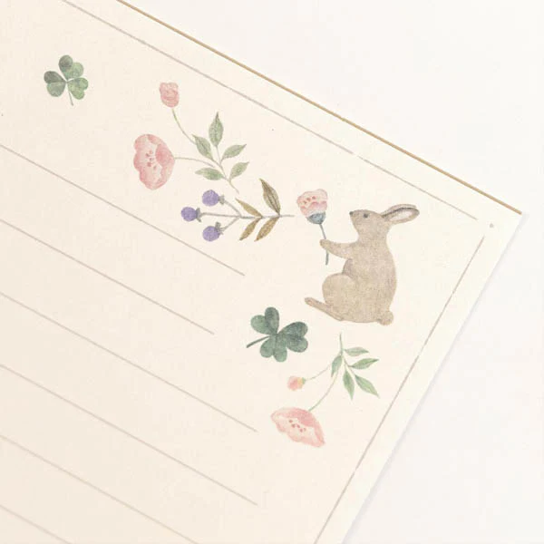 Papier Lettre & Enveloppe Michikusa - Rabbit - Image 2