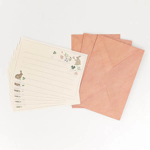 Papier Lettre & Enveloppe Michikusa - Rabbit - Image 3