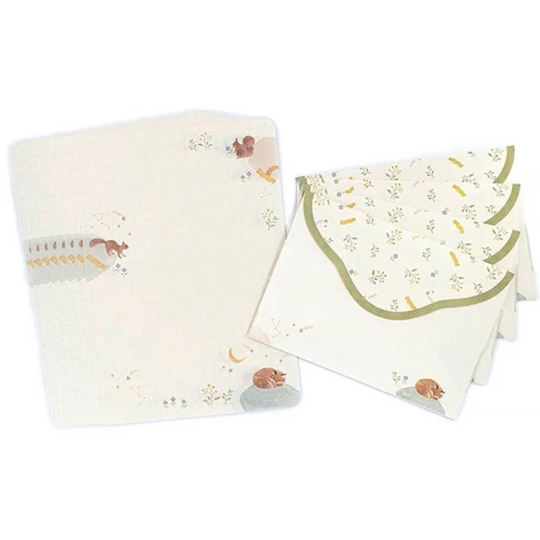 Papier Lettre & Enveloppe Aiwairo - Squirrel - Image 6