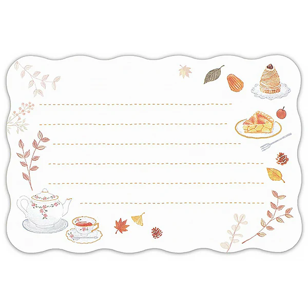 Papier Lettre & Enveloppe Autumn - Tea Time - Image 2