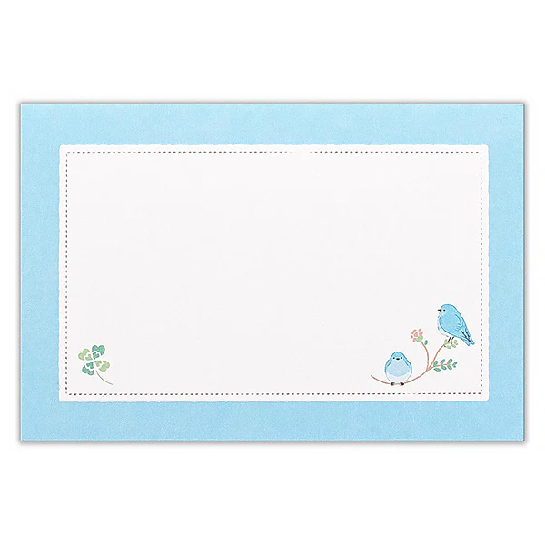 Papier Lettre & Enveloppe Birds - Blue - Image 3