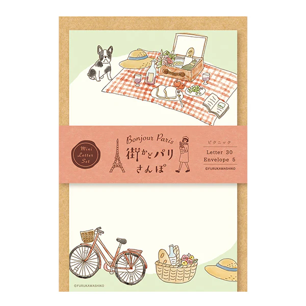 Papier Lettre & Enveloppe Bonjour Paris - Picnic