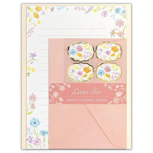 Papier Lettre & Enveloppe Boomy Flower - Rose
