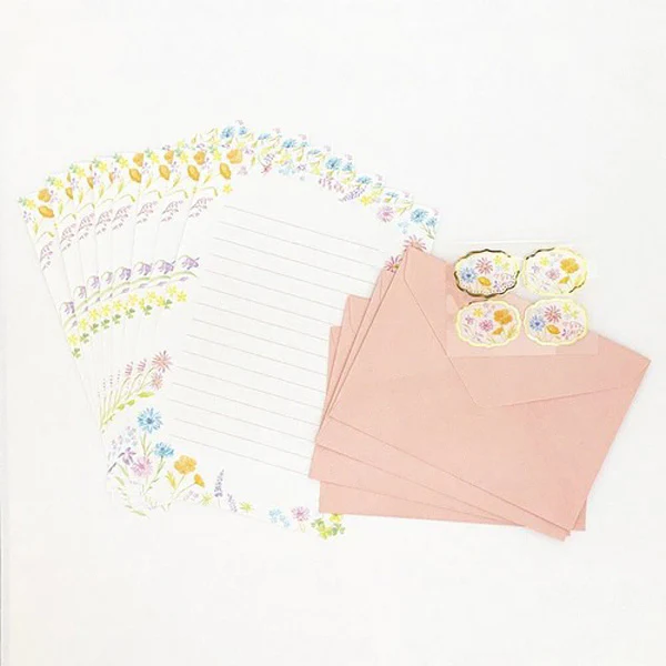 Papier Lettre & Enveloppe Boomy Flower - Rose - Image 8