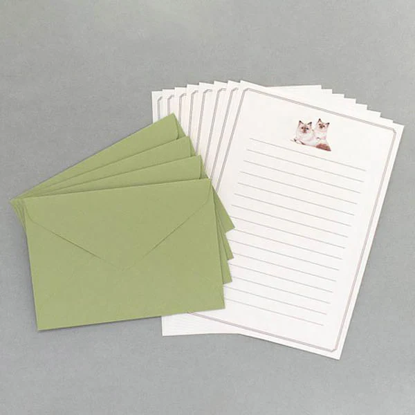 Papier Lettre & Enveloppe Mino - Chat Birman - Image 6