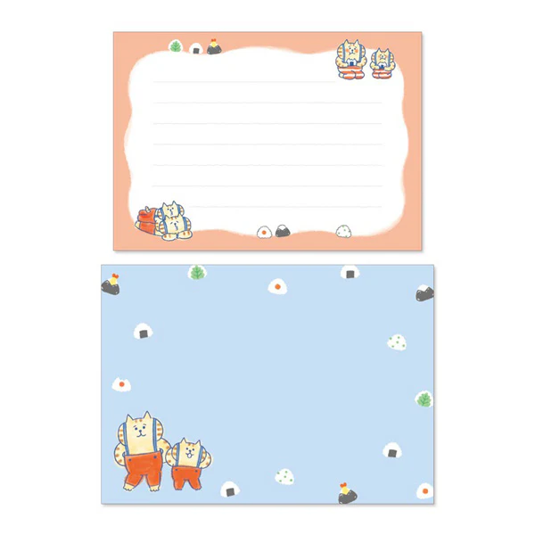 Papier Lettre & Enveloppe Chat Gorokoro - Onigiri