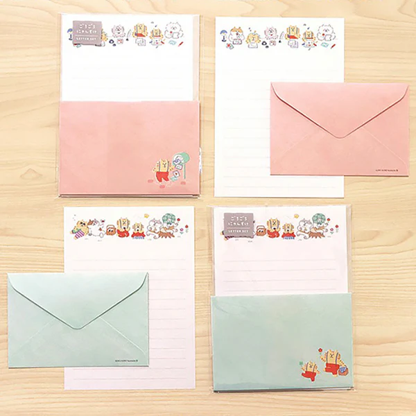 Papier Lettre & Enveloppe Chat Gorokoro - Picnic - Image 3