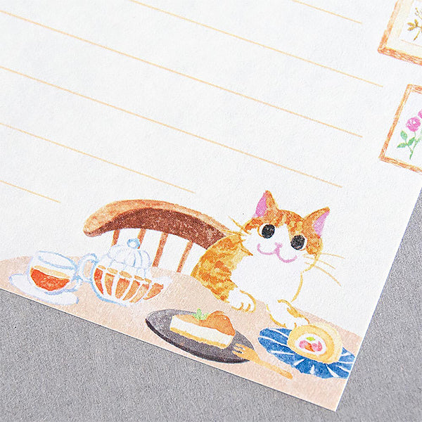 Papier Lettre & Enveloppe Chat Nekorobi - Snack - Image 2