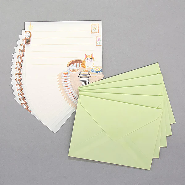 Papier Lettre & Enveloppe Chat Nekorobi - Snack - Image 3