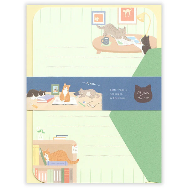 Papier Lettre & Enveloppe Chat Nyan - Ojama