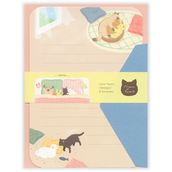 Papier Lettre & Enveloppe Chat Nyan - Sleeps