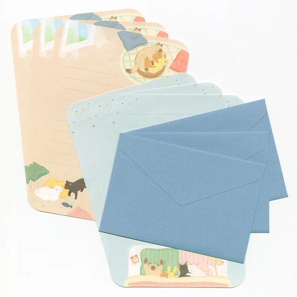 Papier Lettre & Enveloppe Chat Nyan - Sleeps - Image 4