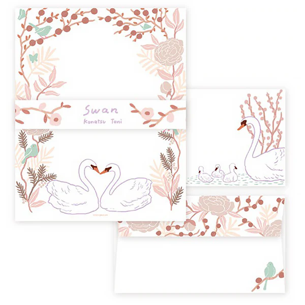 Papier Lettre & Enveloppe Konatsu Tani - Swan