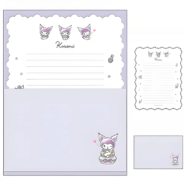 Papier Lettre & Enveloppe Kuromi - Sanrio - Image 2