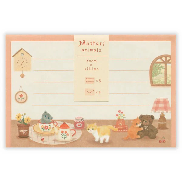Papier Lettre & Enveloppe Matari Animals - Cat Kitten