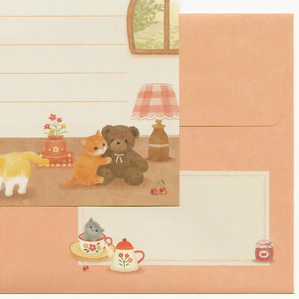 Papier Lettre & Enveloppe Matari Animals - Cat Kitten - Image 6