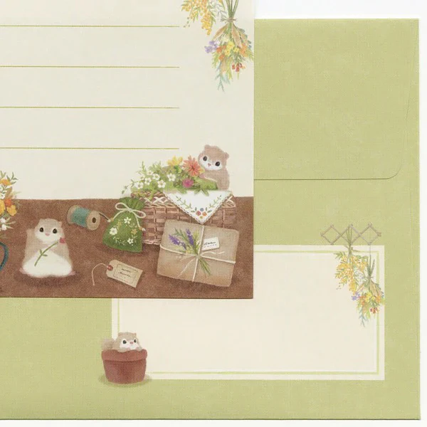 Papier Lettre & Enveloppe Matari Animals - Momonga - Image 5