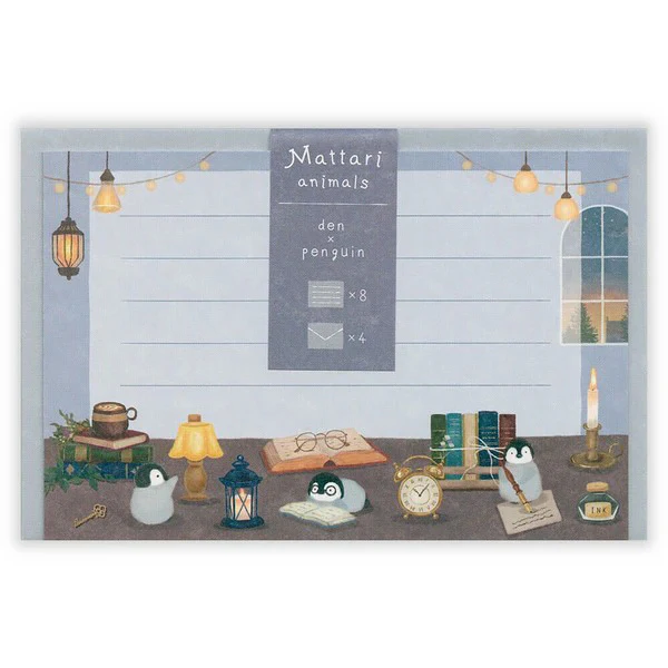 Papier Lettre & Enveloppe Matari Animals - Penguin