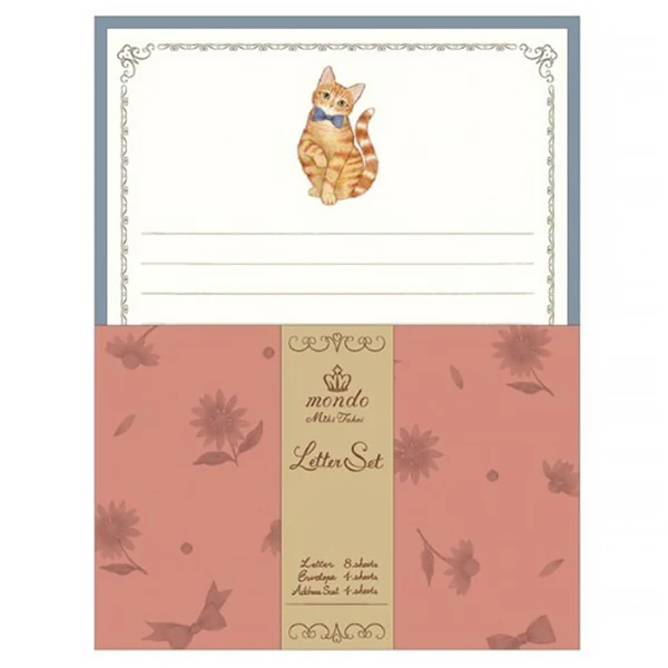 Papier Lettre & Enveloppe Miki Mondo - Ginger Cat - Image 2