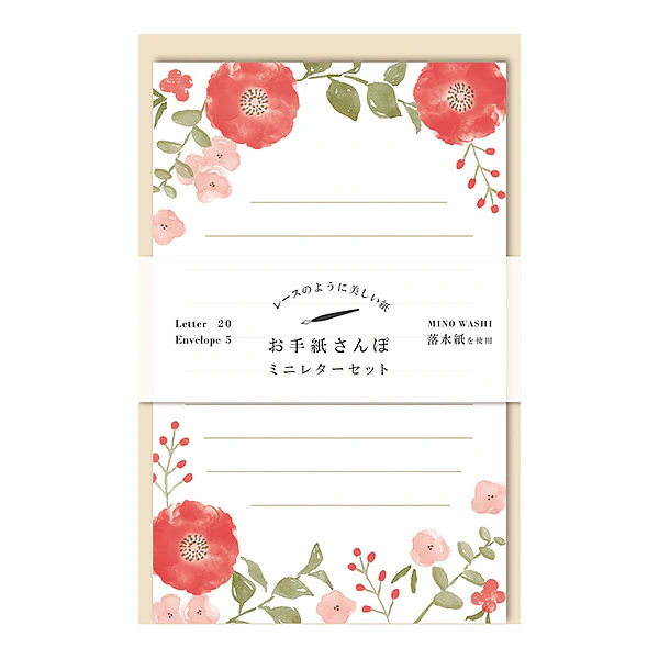 Papier Lettre & Enveloppe Mino - Flower