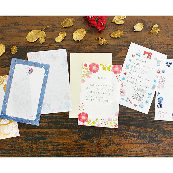 Papier Lettre & Enveloppe Mino - Flower - Image 2