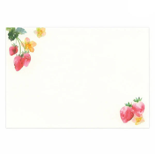 Papier Lettre & Enveloppe Motoko - Strawberry - Image 3
