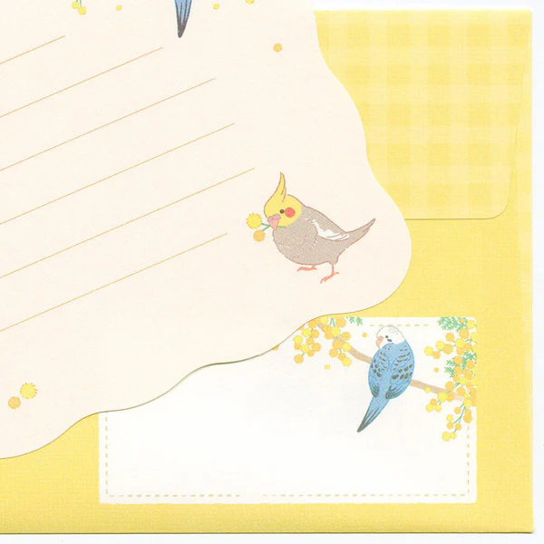 Papier Lettre & Enveloppe Parrot - Mimosa - Image 5