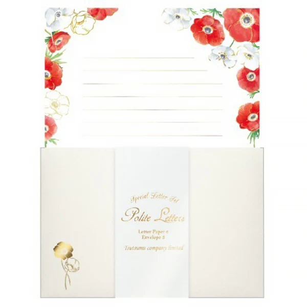 Papier Lettre & Enveloppe Polite - Anemone