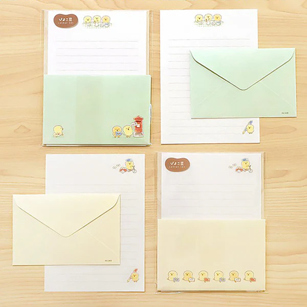 Papier Lettre & Enveloppe Poussin - Piyoko Mame - Image 3