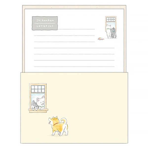 Papier Lettre & Enveloppe Shiba - Aasobo