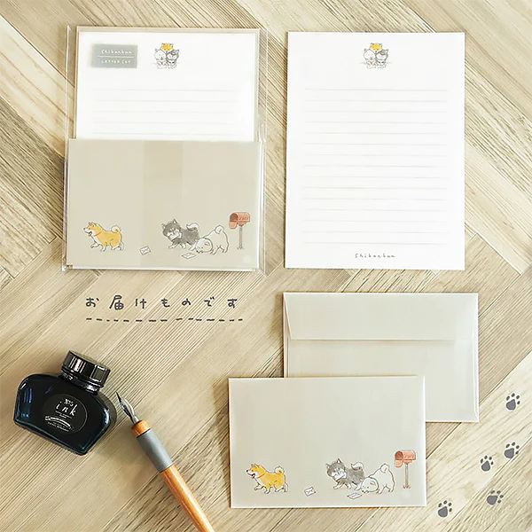 Papier Lettre & Enveloppe Shiba - Delivery - Image 2